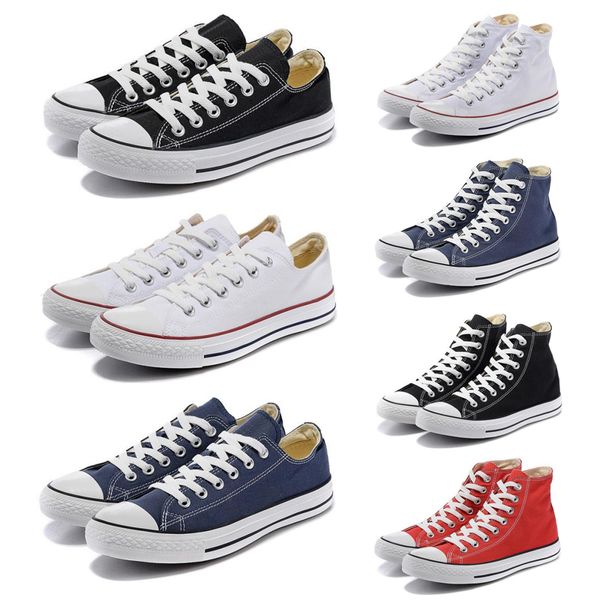 

2020 classic all star chuck canvas shoes 1970s low style casual shoes all white black blue red mens womens trainers shoes 36-44