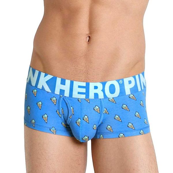 

sagace new brand cute printed boxer panties men's small fresh variety of casual tights simple, stylish and comfortable hot, Black;white
