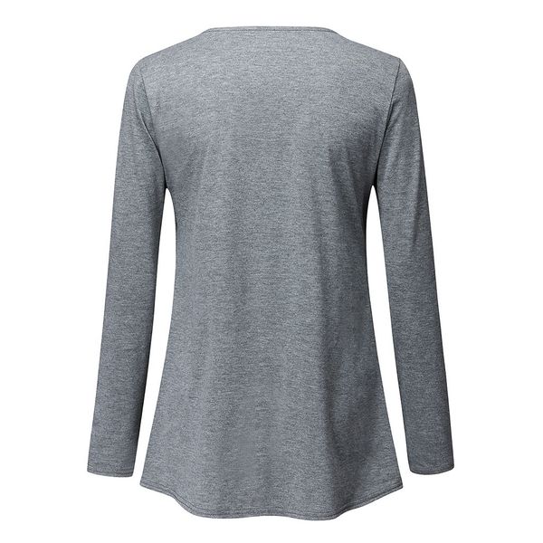 

women clothes pregnant nursing maternity o-neck long sleeve solid blouse pregnancy clothes camiseta lactancia #ss, White