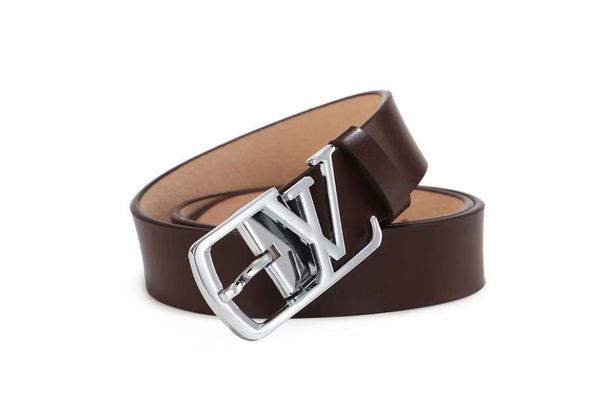 

2020 new safety belt luxury fashion pu leather belt men's and women's pin buckle pants