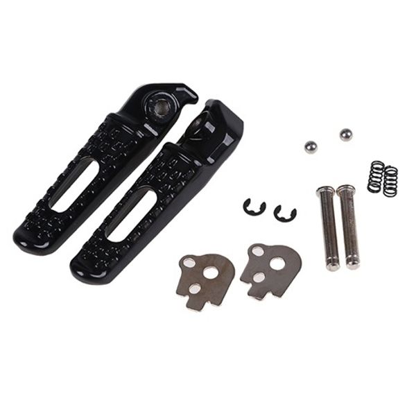 

universal motorcycle rider rear cnc footrests foot pegs pedals for hornet grom cbr 600 900 rr cb 400 600 footrests