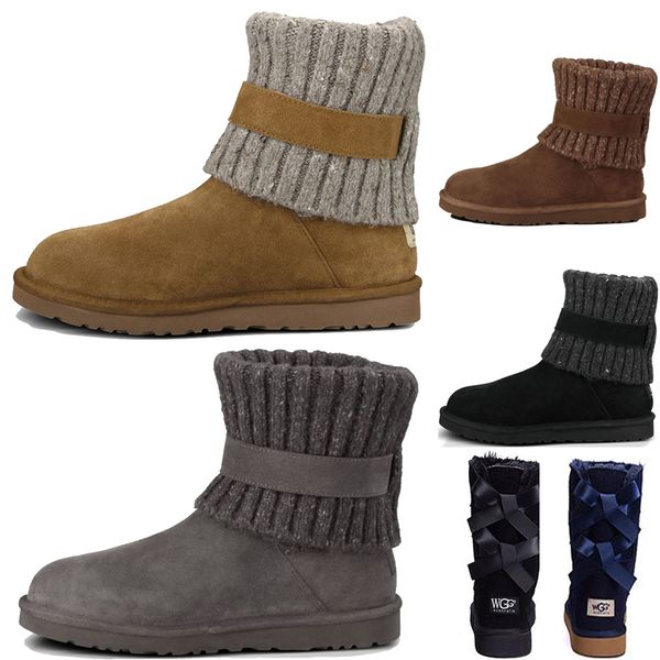 

australia winter boots classic fashion women chestnut black blue pink coffee snow boot womens ankle knee boots 36-41