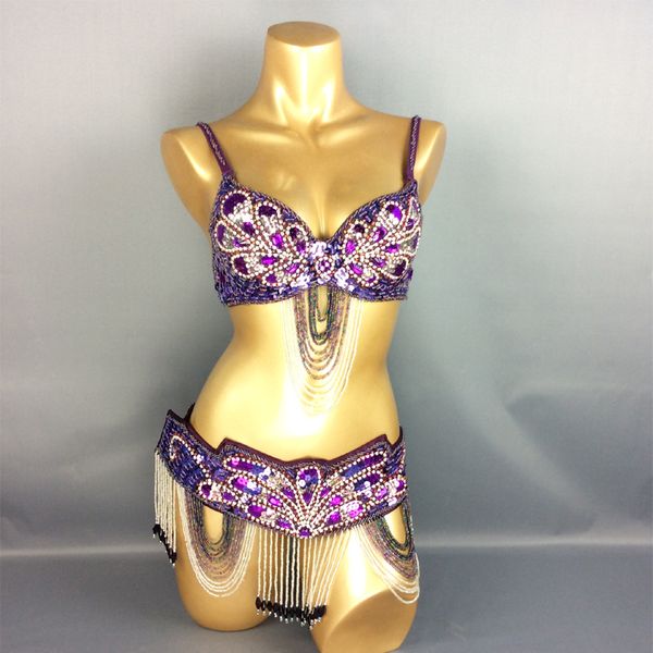 

new design-butterfly women belly dance costume wear bra+belt 2piece/set ,accept any size 36b/c/d/dd,38b/c/d/dd,40b/c/d/dd,42d/dd, Black;red