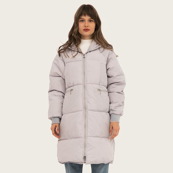 

winter long parkas womens outwears cotton hooded parkas winter coat women, Black
