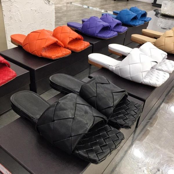 

2020 new shoes women summer genuine cow leather women slippers outdoor casual and comfortable slippers zapatos de mujer, Black
