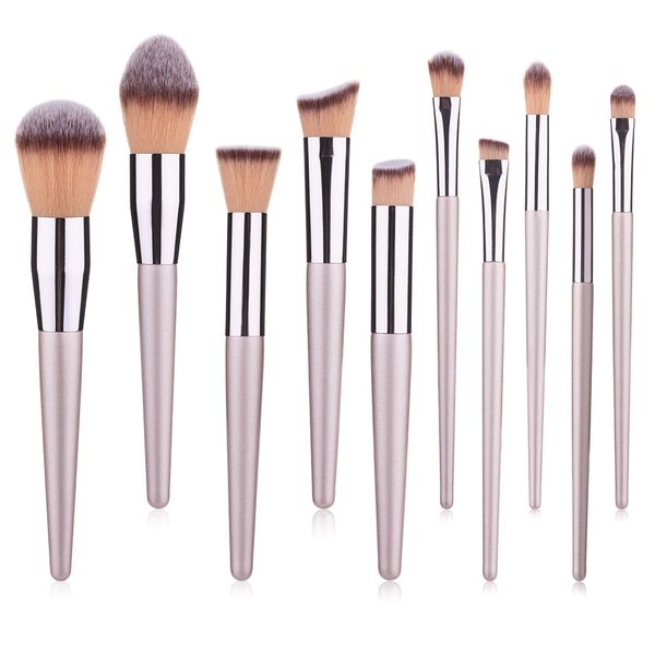 

профессиональные 10шт soft make up brush косметика для макияжа кисти набор инструментов набор пудра румяна face brush eyeshadow brush брови