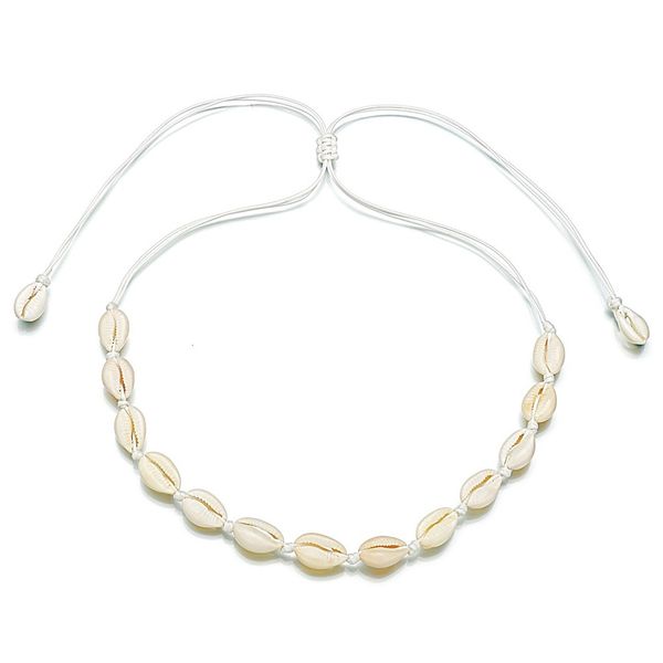 

shell jewelry accessories posimi second wind alloy natural shell weave clavicle necklace, Silver