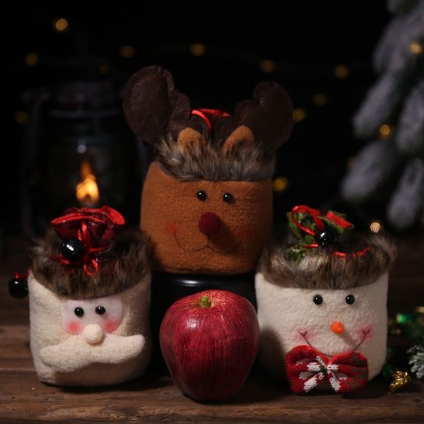 

christmas apple bag santa claus dress up children candy bag holiday gift candy storage christmas decoration supplies