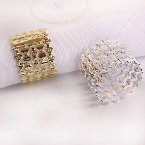 

fancy napkin holder gold silver metal napkin rings wedding banquet party l restaurant table decoration accessories