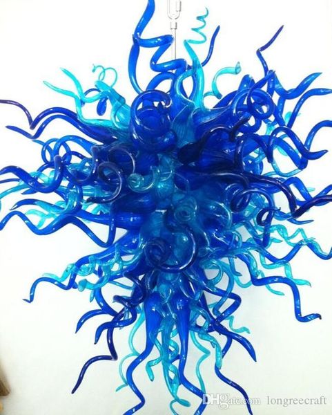 

mouth blown 110v/120v led bulbs amazing pretty long glass art decor stair chandelier