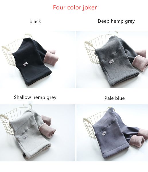 

new autumn/winter 2019 maternity leggings with extra wool and thickness are designed to keep you warm, Black