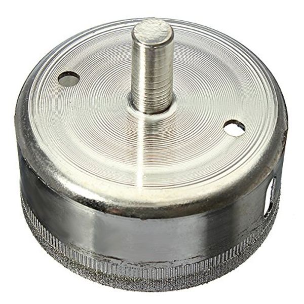 

glass plate silver tone diamond tipped hole saw 65mm