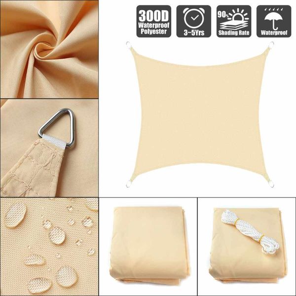 

triangle sun shelter sunshade protection outdoor canopy garden patio pool shade sail awning camping picnic tent