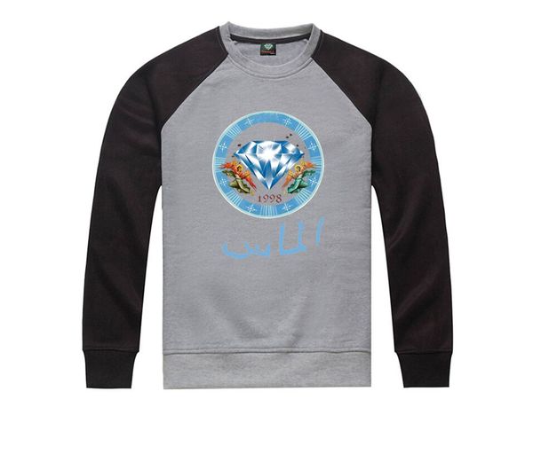

s-5xl h181d new style men hip hop diamond supply o-neck hoodies leisure sport sweatshirt, Black