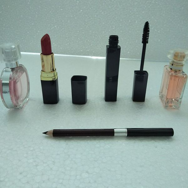 

Luxury brand makeup et kollection matte lip tick black ma cara perfume eyeliner 5 in 1 co metic kit with gift box