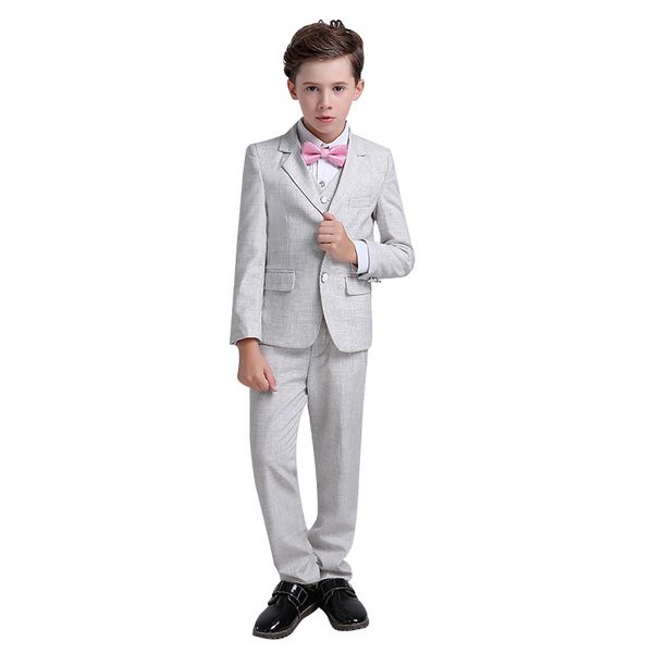 

2020 new boys suits for weddings costume kids tuxedo blazer suit boys formal wedding party fashion gentleman clothing set, White