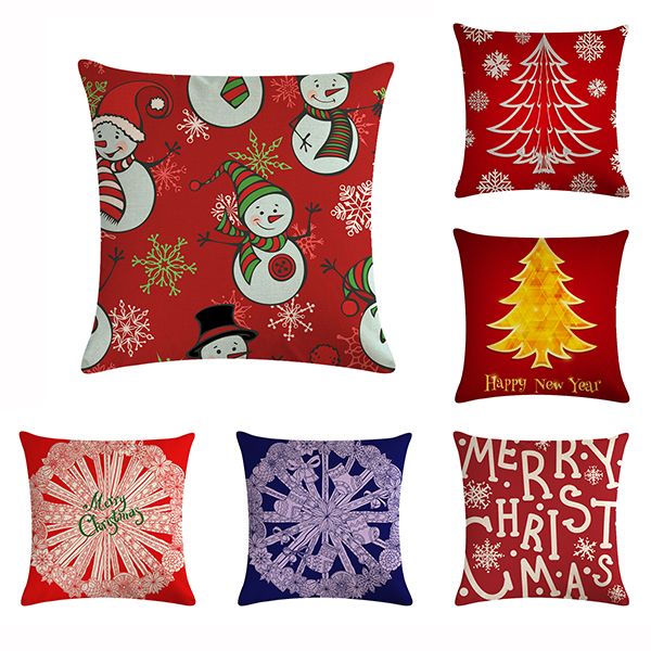 

45*45cm's most popular christmas pattern holds pillowcases for christmas party decorations square sofa cushion cover