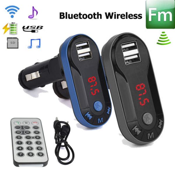 

new wireless bluetooth mp3 player handscar kit + dual usb charger + fm transmitter