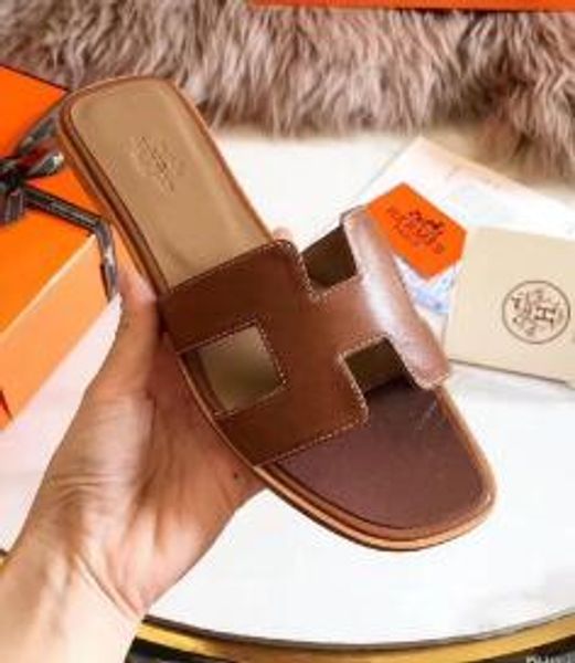 

new23 quality men zghh paris llluxury women design summer sandals beach slide slippers ladies flip flops loafers print leather solid color, Black