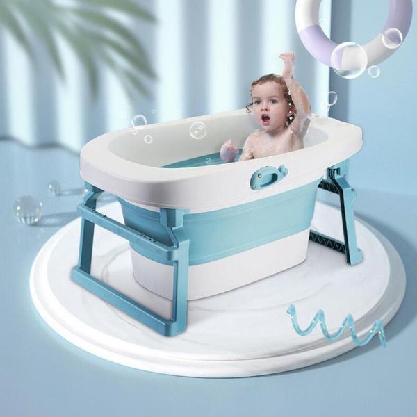 

children's folding bath barrel baby big baby bath barrel children's household swimming produ