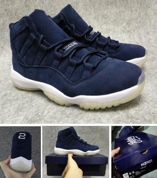 

re2pect 11s prm джетер оптовая re2pect space jam 11 unc 11s полуночный синий gym красный с коробкой баскетбольная обувь бесплатная доставка, Black