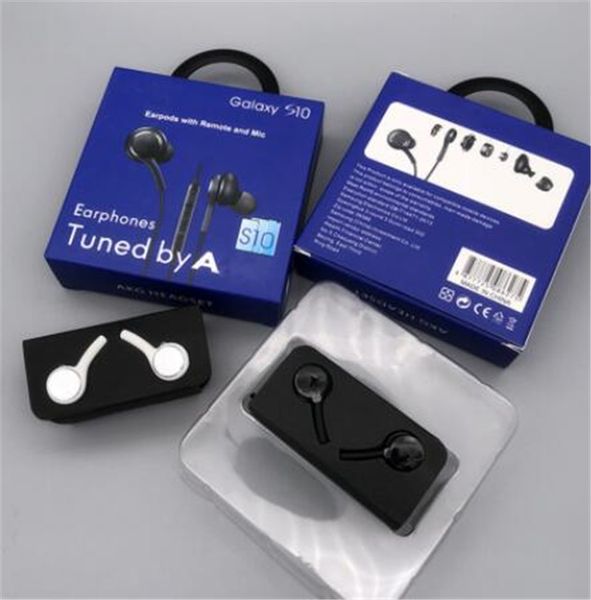 

genuine oem in-ear earphone 3.5mm stereo headset earbuds headphone with remote control mic for samsung s10 s9 s10e s8 with box w/b