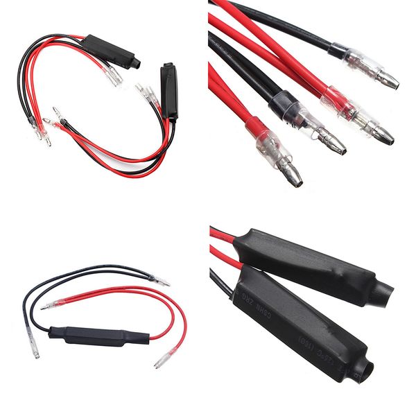 

2pcs/set 12v 10 ohm motorcycle turn signal indicator led load resistor flash blinker fix error decoder car accessories