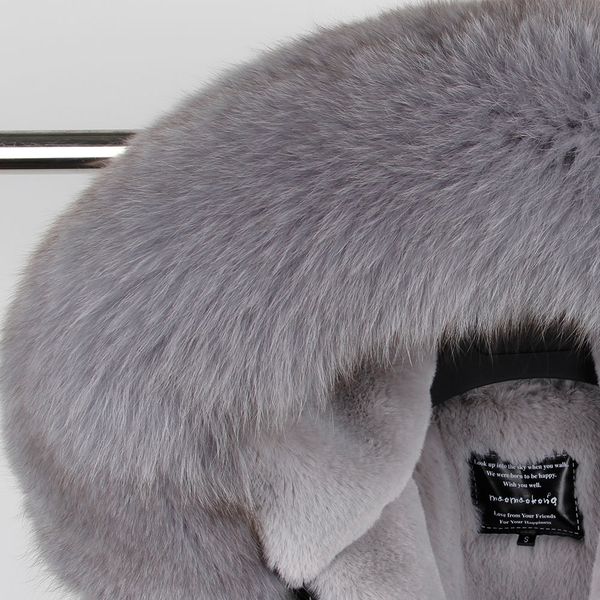 

mao mao kong 100% real raccoon fur collar winter fur coat women camouflage black parkas & cotton faux fur lining coat jacket