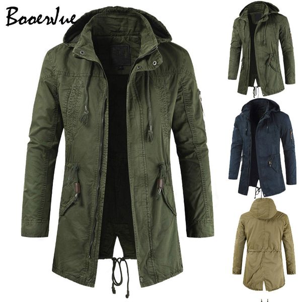 

men's trench coats 2019 spring cargo windbreakers hooded outerwear with detachable hat classic trench coat man coat men, Tan;black