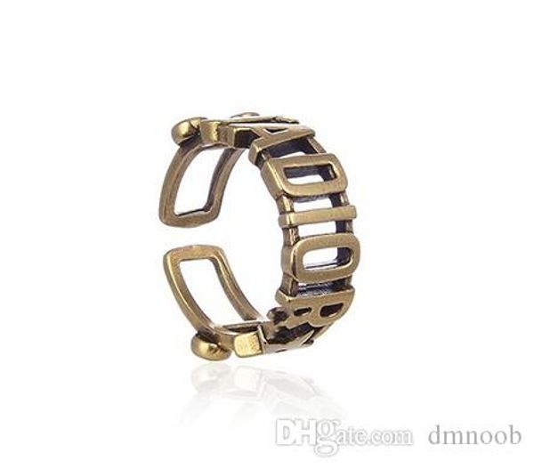 

роскошные дизайнерские ювелирные изделия женские кольца алфавит старинные изысканные выдолбленные модные высококачественные кольцевые аксесс, Silver