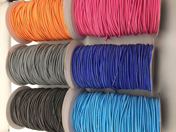 

colorful dotted strong elastic shoelace string five meters/lot, Black
