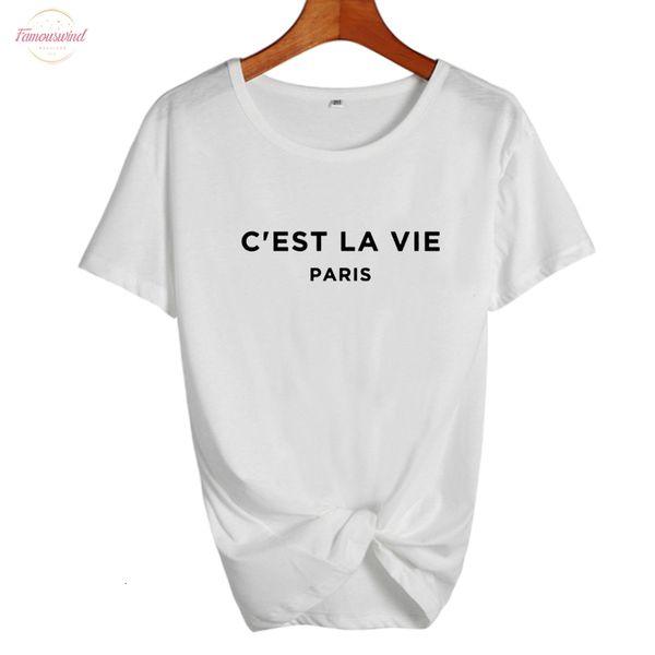 

feminist cest la vie tees french cest vie, cest la vie t shirt summer fashion women clothes 2020 tumblr t shirt, White