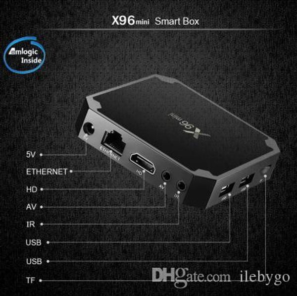 

X96 mini 1gb 8gb amlogic 905w android 7 1 mart tv box amlogic 905w 4k et box