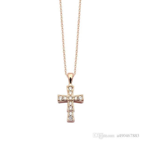 

new fashion brand titanium steel necklace 18k gold rose silver necklace suitable for fashion men and women and couple gifts
