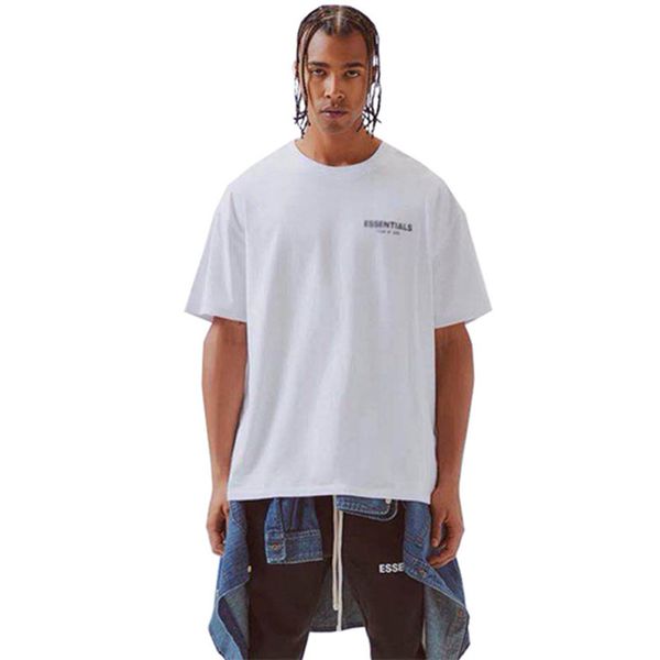 

19ss fog страх god essentials квадратным фото футболка casual лето дышащий с коротким рукавом hip hop street скейтборд tee, White;black