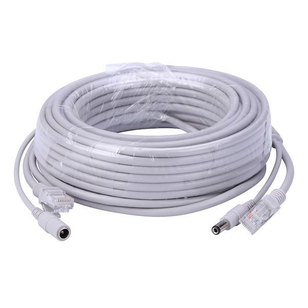 

5pcs/lot 20m ethernet network cable cctv rj45 +dc power cable cat 5 cable for cctv security ip camera nvr system