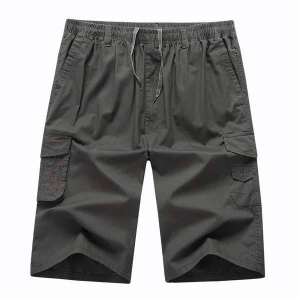 

mens designer casual multi-bag tooling shorts large size cotton shorts leisure sports, Black