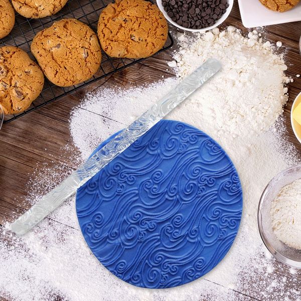 

mini creative acrylic rolling pin fondant roller length baking rough clay pizza pasta roller non stick pin baking tools for cake