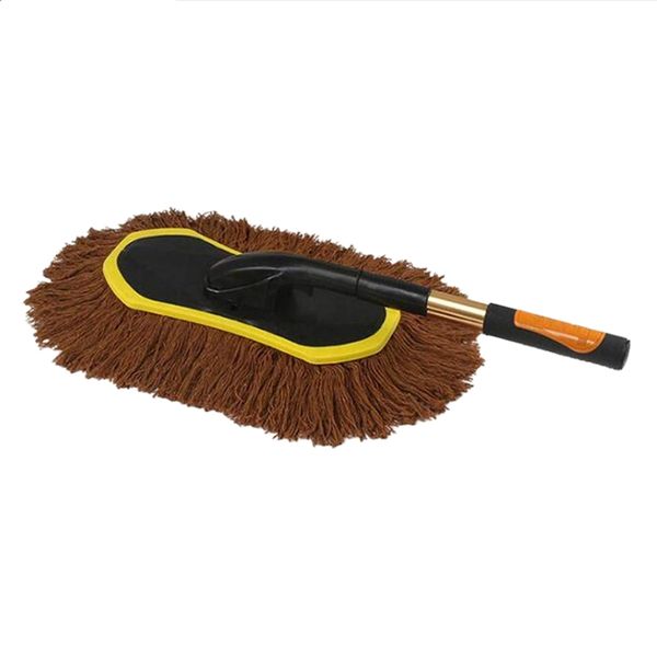 

car dust collector, microfiber brush handle cleaning waxing dust tool mop soft hair 360 degrees rotation