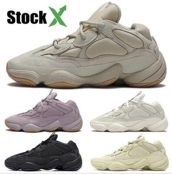 

pk version desert rat 500 soft vision stone shoes des chaussures womens mens kanye designer bone white running sneakers black blush sports