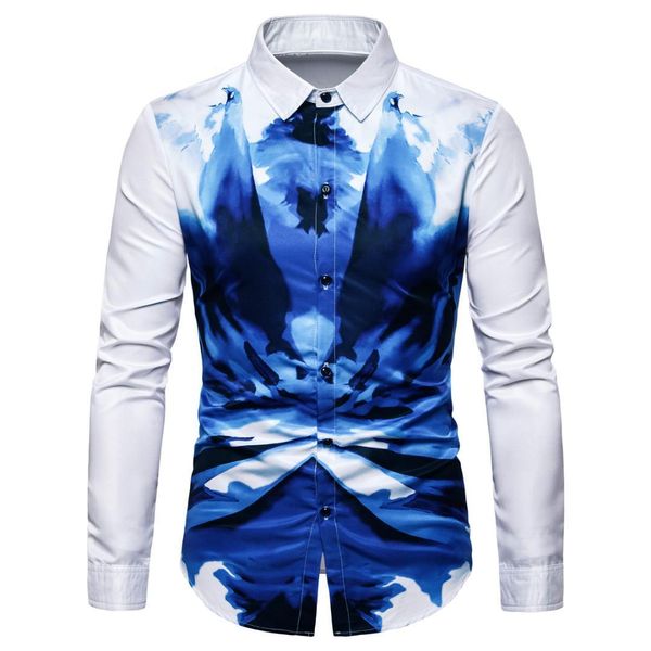 

мужская рубашка 2019 новая мужская мода бизнес роскошная рубашка, White;black