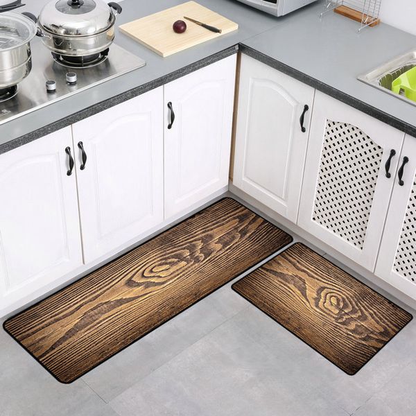 

wood texture kitchen carpet strip floor mat living room bedroom carpet door mat lobby mat bedside blanket wholesale