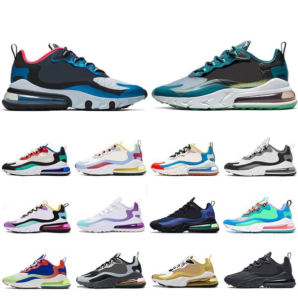 

new classic sea green metallic gold script react running shoes men women triple black white royal blue bauhaus mens trainers sports sneakers