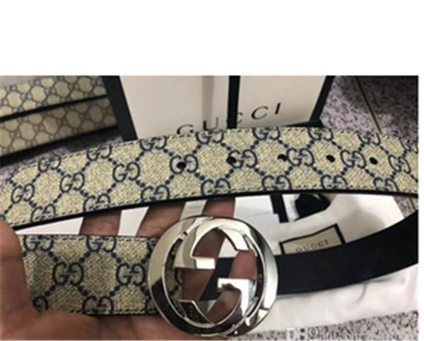 

design buckle belt men's casual luxury belt leather men's belt + white box to send, Black;brown