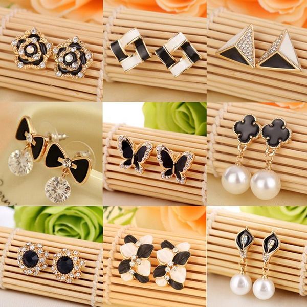 

multistyle женин конѬђкоѬа еѬги еѬжн rhinestone pearl еѬги еѬжн дл подаѬков па, Golden;silver