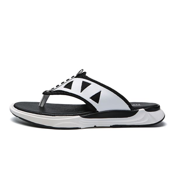 

roman sandalle 2020 sandalias bulk beach herren rasteira teenslippers sandalen flip-flops slide rubber shoes de da cuir homme, Black