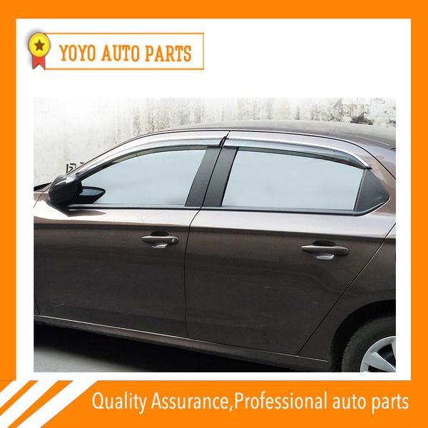 

4 piece injection molding trim vent shade rain sun wind deflector window visor for elysee 2006-2018