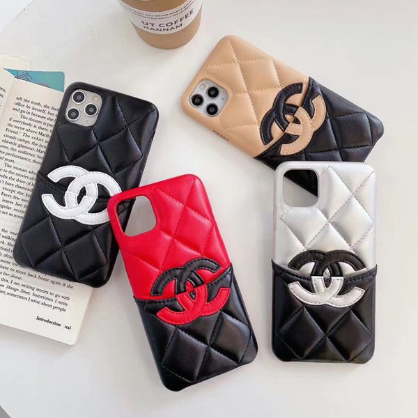 

new fashion phone case for iphone 11 pro max 7 8 plus x xs xr xs max leather card holder soft phone cover