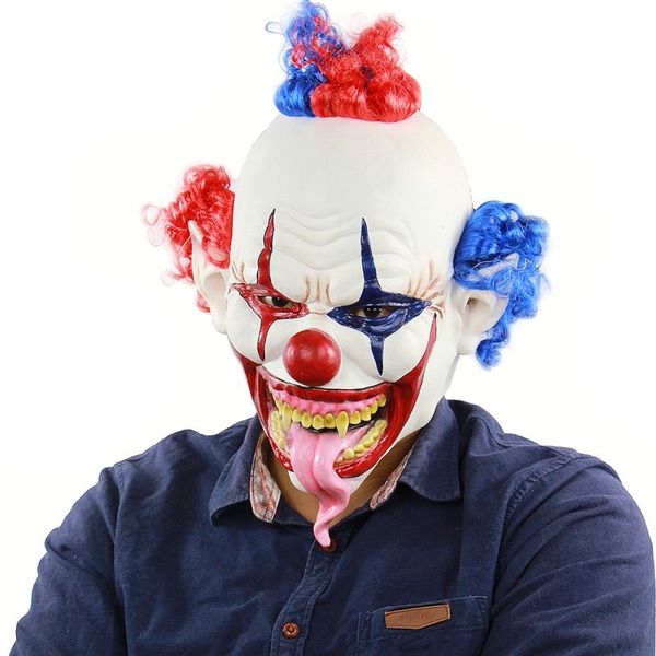 

жуткие зла scary joker clown mask ужас хеллоуин костюм маска призрак праздничное украшение для вечеринок
