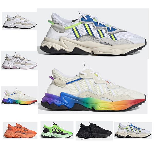 

2019 fashion ozweego running shoes for man woman 3m reflective triple black athletic mens sports sneakers trainers size 36-45